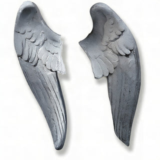Wings Set for Como Cherubs - 22-inch — Aged Silver finish