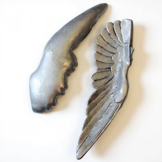 Upright Wings - 20-inch — Aged Silver finish