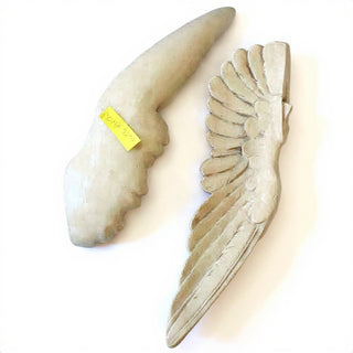 Upright Wings - 20-inch — Antique White finish
