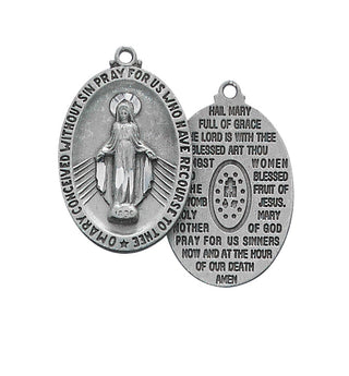 Pewter Miraculous Pendant 