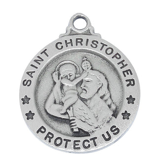Pewter Saint Christopher 18' Chain&