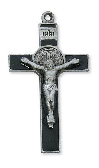 Pewter Saint Benedict Crucifix