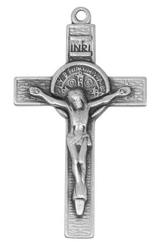 Pewter Saint Benedict Crucifix