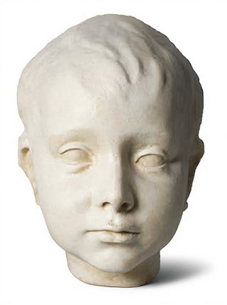 Infant Christ Mask Statue - 7-inch