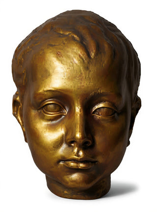 Infant Christ Mask Statue - 7-inch