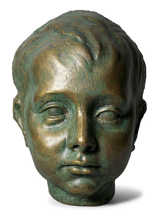 Infant Christ Mask Statue - 7-inch