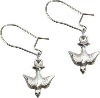 Sterling Silver Dangle Holy Spirit Earrings
