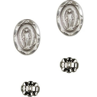 Sterling Silver Post Miraculous Earrings