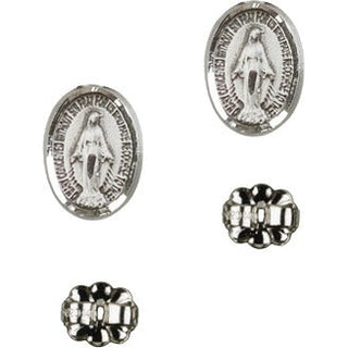 Sterling Silver Post Miraculous Earrings