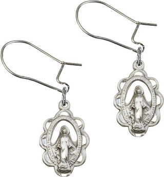 Sterling Silver Dangle Miraculous Earrings