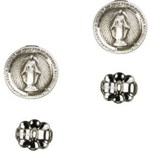 Sterling Silver Post Miraculous Earrings