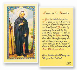 25-Pack - Prayer To Saint Peregrine Holy Card