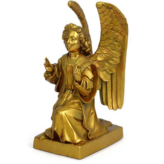 Angel Gabriel from the Annunciation Statue - 8-inch — Antique Gold finish