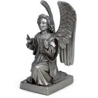 Angel Gabriel from the Annunciation Statue - 8-inch — Aged Silver finish