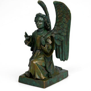 Angel Gabriel from the Annunciation Statue - 8-inch — Green Bronze finish
