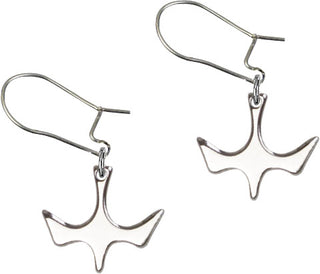 Sterling Silver Dangle Holy Spirit Earrings
