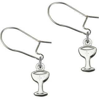 Sterling Silver Dangle Chalice Earrings
