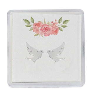 Stainless Dove Earrings With