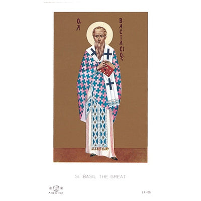 100-Pack - St Basil The Great Holy Card