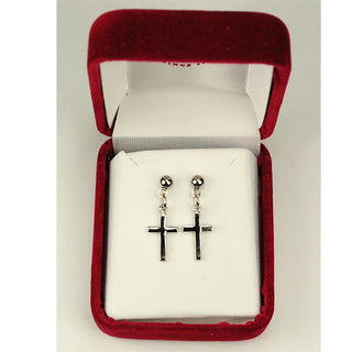 Rf Cross Earrings