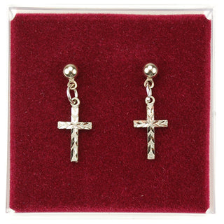 Rf Cross Earrings