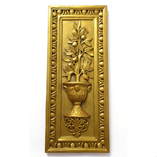 Lemon Tree Panel Wall Plaque - 37-inch — Antique Gold finish