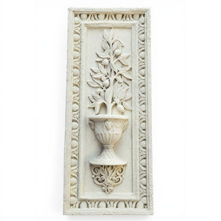 Lemon Tree Panel Wall Plaque - 37-inch — Antique White finish