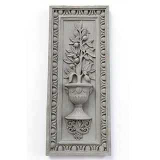 Lemon Tree Panel Wall Plaque - 37-inch — Limestone finish