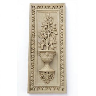 Lemon Tree Panel Wall Plaque - 37-inch — Museum Terracotta finish