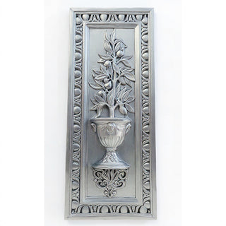 Lemon Tree Panel Wall Plaque - 37-inch — Silver finish