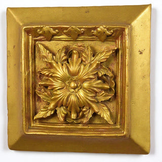 Seville Leaf Plaque Wall Plaque - 13-inch — Antique Gold finish