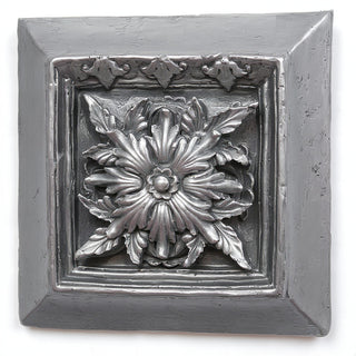 Seville Leaf Plaque Wall Plaque - 13-inch — Antique Silver finish