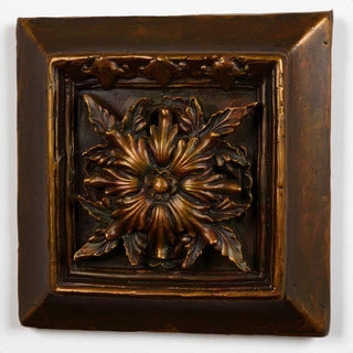 Seville Leaf Plaque Wall Plaque - 13-inch — Bronze finish