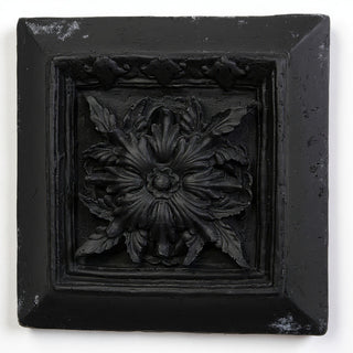 Seville Leaf Plaque Wall Plaque - 13-inch — Dusted Black finish