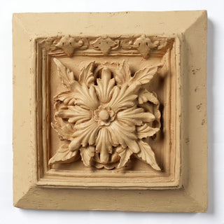 Seville Leaf Plaque Wall Plaque - 13-inch — Dusted Sand finish