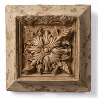 Seville Leaf Plaque Wall Plaque - 13-inch — Gothic Stone finish