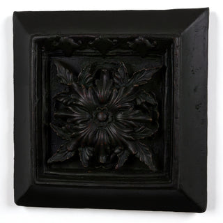 Seville Leaf Plaque Wall Plaque - 13-inch — Iron finish