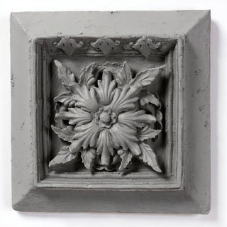 Seville Leaf Plaque Wall Plaque - 13-inch — Limestone finish