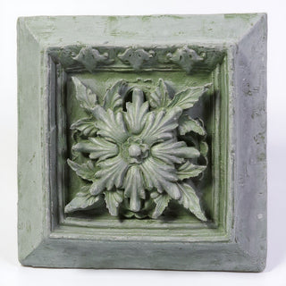 Seville Leaf Plaque Wall Plaque - 13-inch — Mossy Green finish