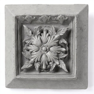 Seville Leaf Plaque Wall Plaque - 13-inch — Old Stone finish