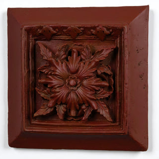 Seville Leaf Plaque Wall Plaque - 13-inch — Rust finish