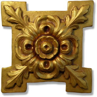 Rosette Fragment Wall Fragment — Antique Gold finish