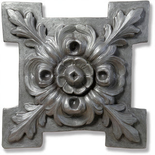 Rosette Fragment Wall Fragment — Aged Silver finish