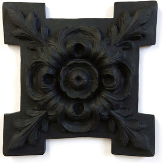 Rosette Fragment Wall Fragment — Dusted Black finish