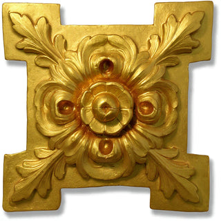 Rosette Fragment Wall Fragment — Deep Gold finish