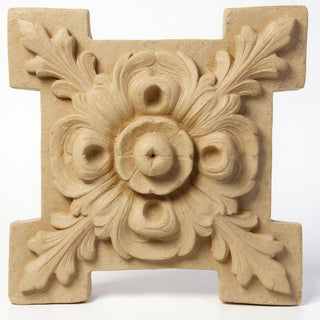 Rosette Fragment Wall Fragment — Dusted Sand finish