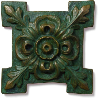 Rosette Fragment Wall Fragment — Green Bronze finish