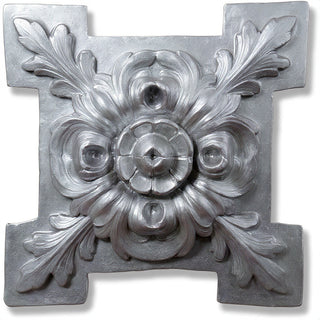 Rosette Fragment Wall Fragment — Silver finish