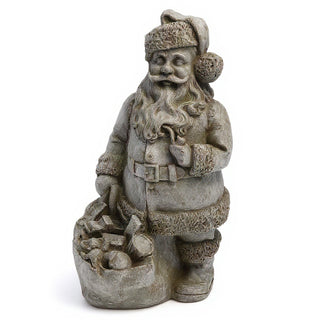 Santa Claus Figure - 19-inch — Antique Stone finish