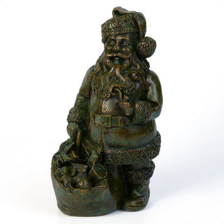 Santa Claus Figure - 19-inch — Green Bronze finish